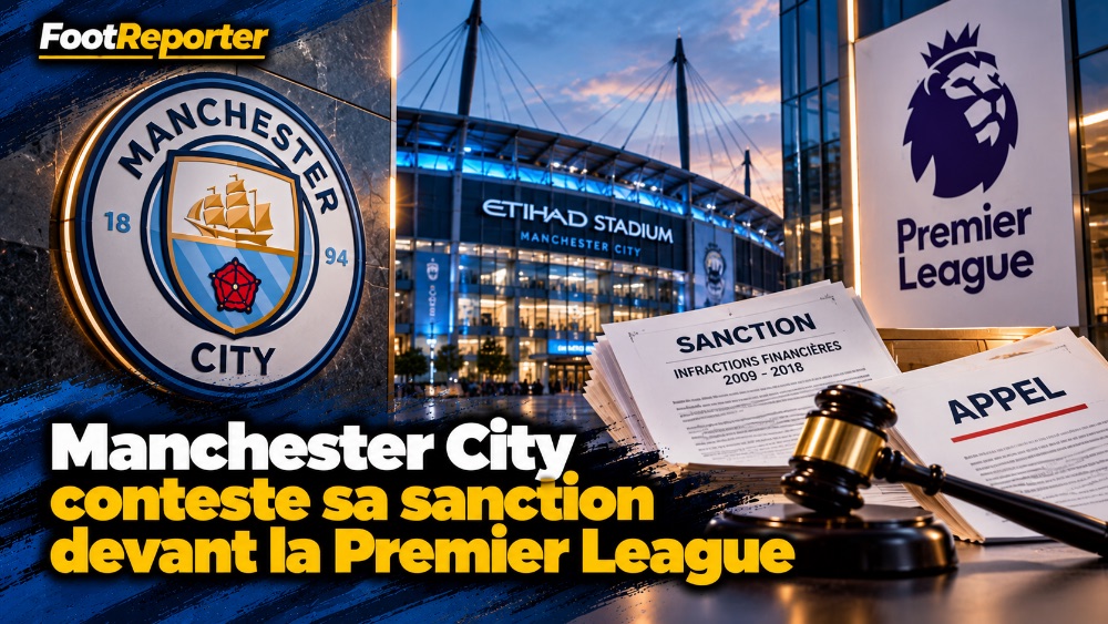Manchester City conteste sa sanction devant la Premier League