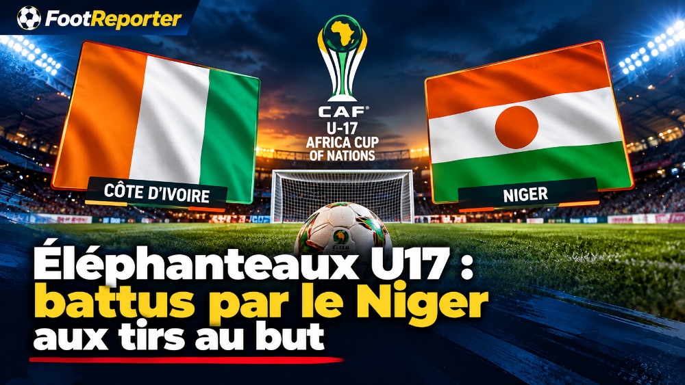 Éléphanteaux U17 : battus par le Niger aux tirs au but