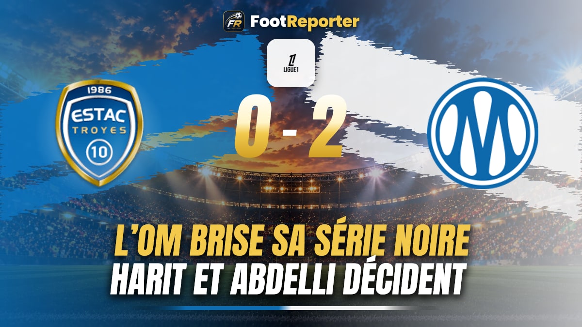 Troyes 0-2 Marseille : Harit et Abdelli stoppent la série noire