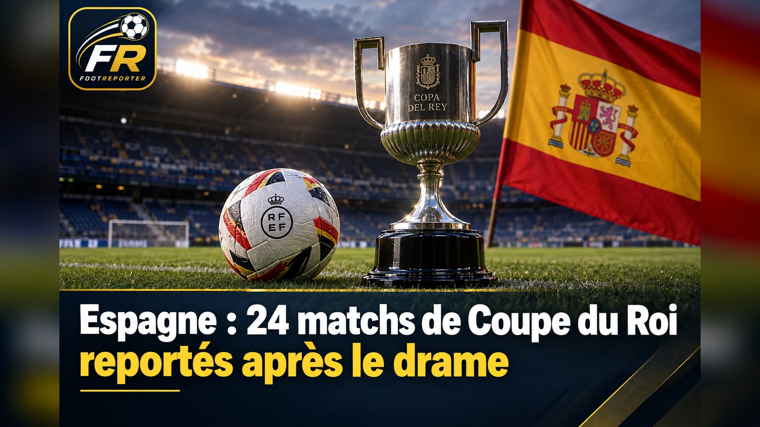 Espagne : 24 matchs de Coupe du Roi reportés après le drame