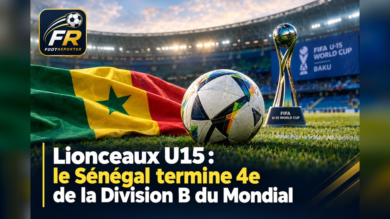 Lionceaux U15 : le Sénégal termine 4e de la Division B du Mondial