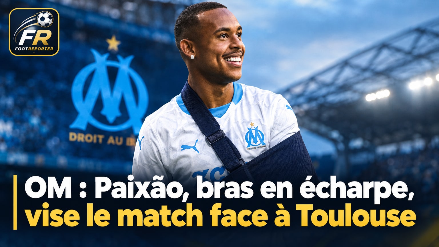 OM : Paixão, bras en écharpe, vise le match face à Toulouse