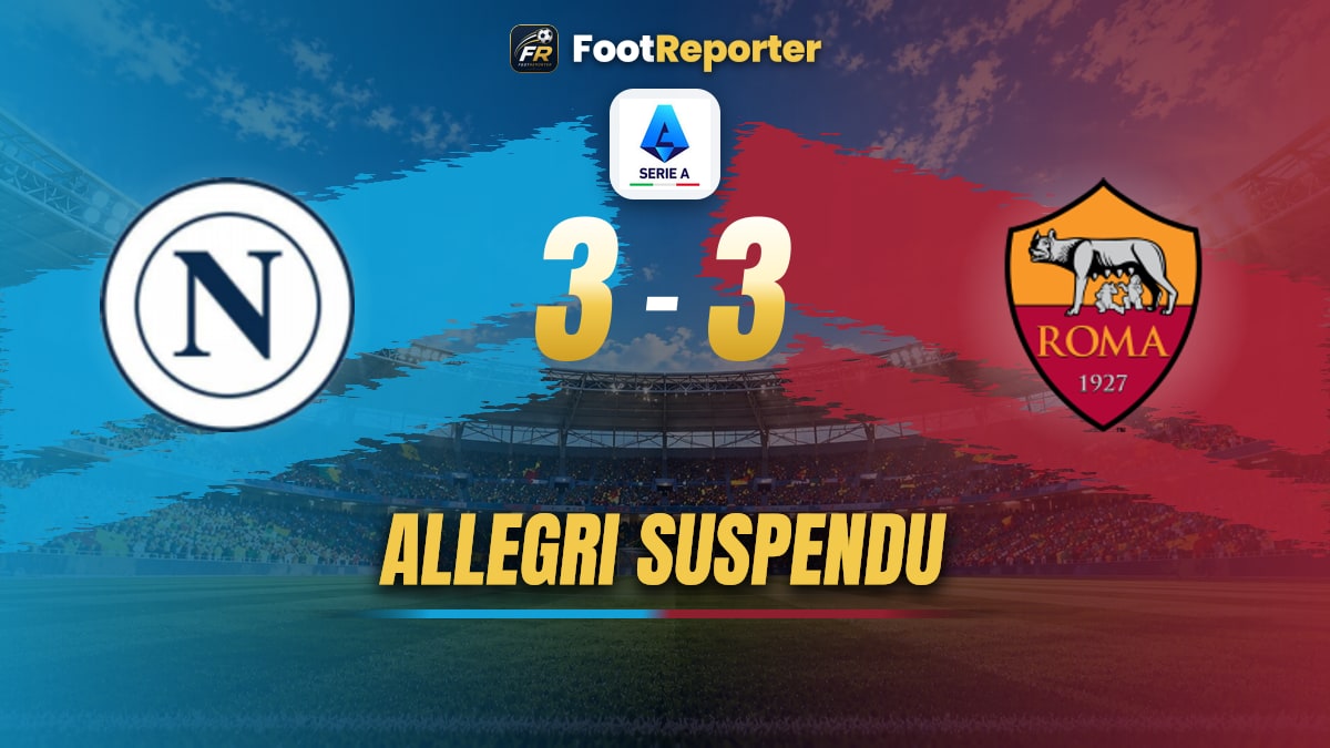 Naples : Allegri suspendu deux matchs, le club fait appel