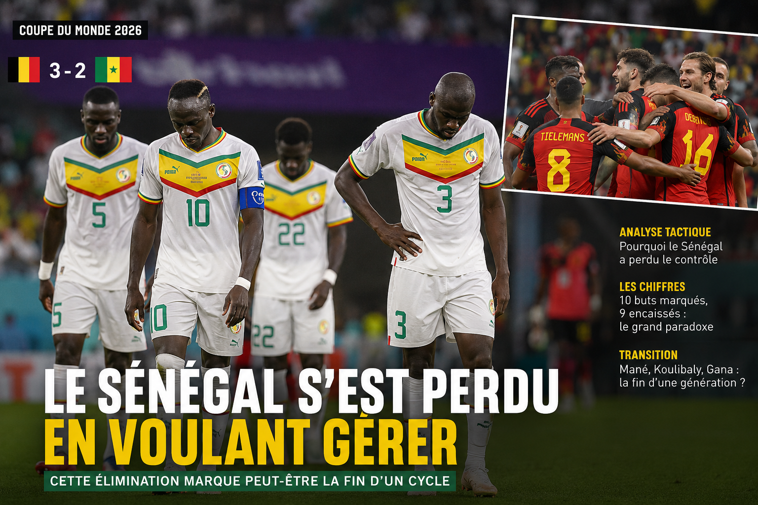 Le Sénégal s’est perdu en voulant gérer : cette élimination marque peut-être la fin d’un cycle